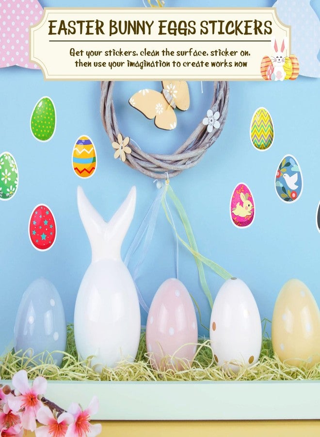 Fuyoooo 200 Pcs Easter Bunny Eggs Stickers Waterproof Easter Water Bottle Vinyl Waterproof Stickers for Teens Girls Adults Laptop Luggage Skateboard Party Decorations - Image 5